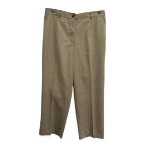 Alia Petites Womens Beige Trousers Size 10P Polyester